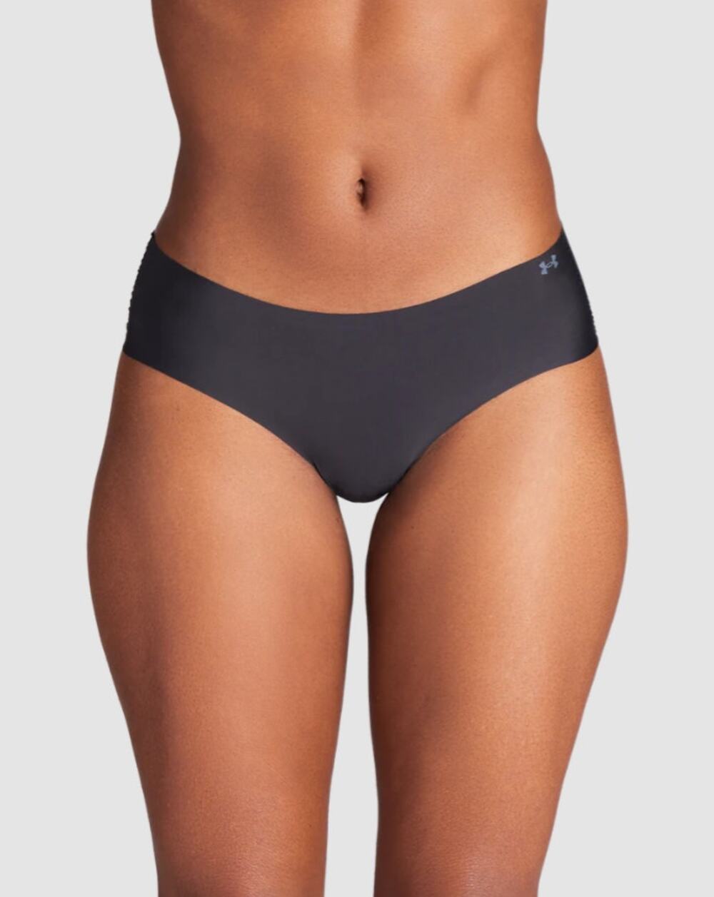 Under Armour Womens L Black 3-Pack Pure Stretch No Show Hipster Underwear S7-15